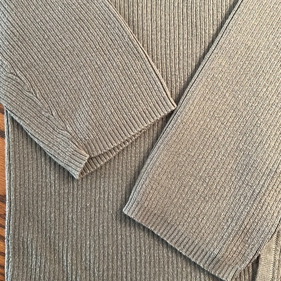 Style & Co Taupe V Neck Cardigan. - Picture 3 of 3